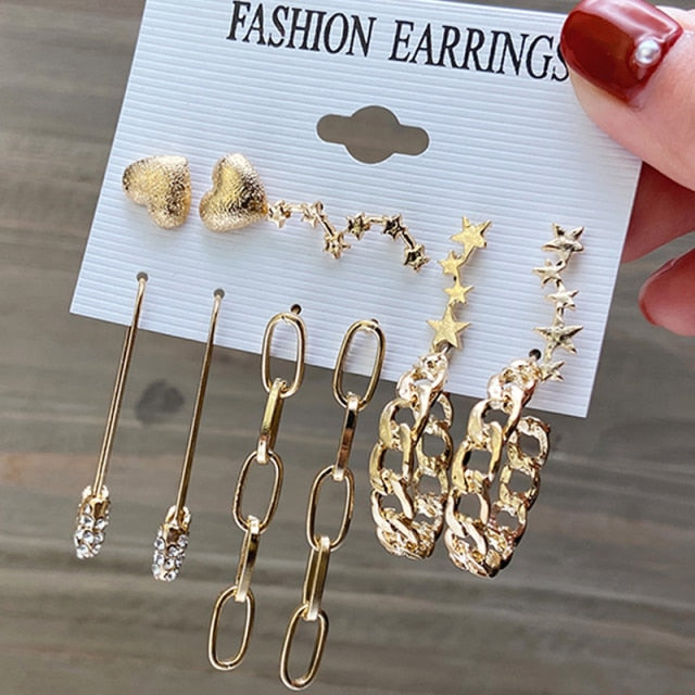 NandE Pearl Earrings Set