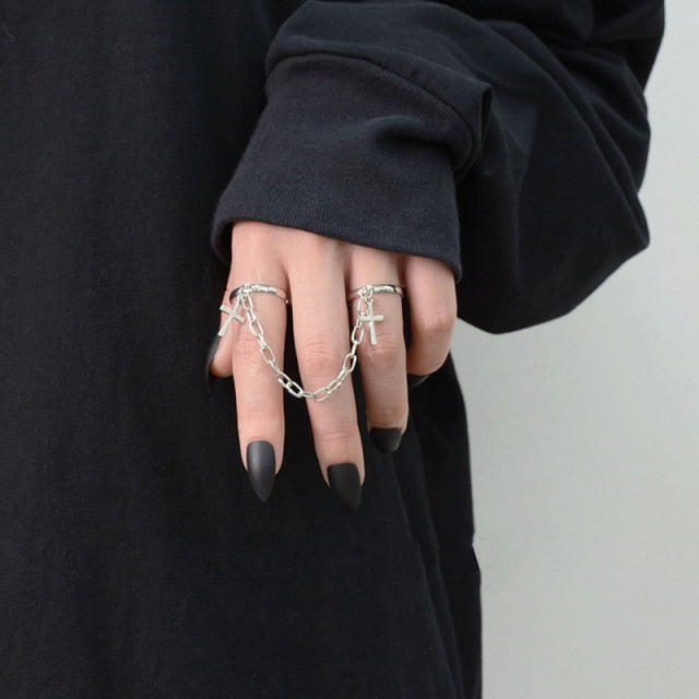 Cool Hip Pop Rings Multi-layer