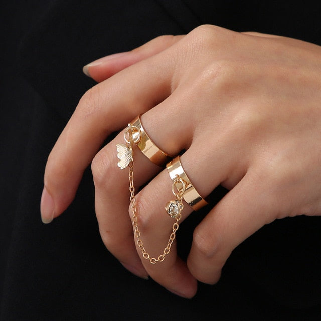 Cool Hip Pop Rings Multi-layer