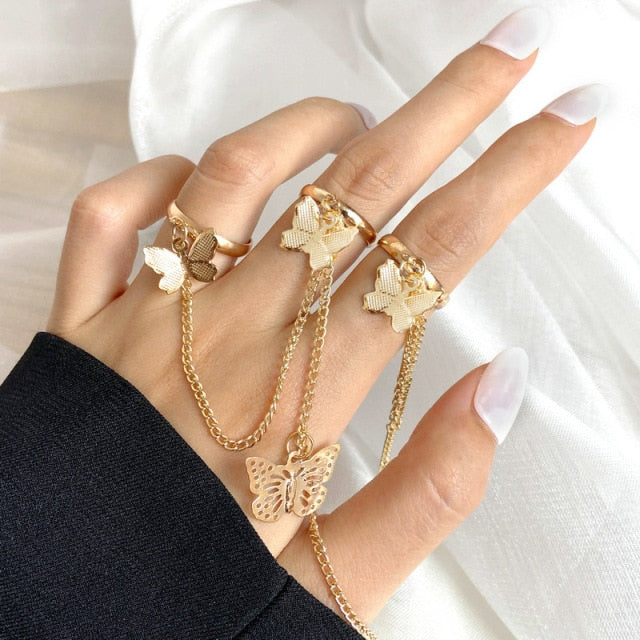 Cool Hip Pop Rings Multi-layer